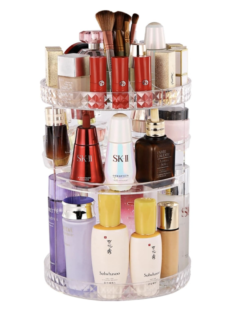 Clothes steamer 16+ Rotating makeup organizer 9+ LED curtain